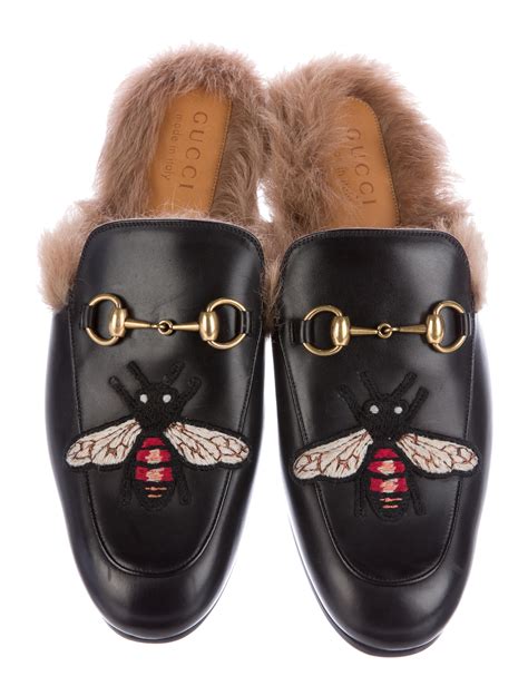 gucci slippers bestelen|gucci fur slippers women.